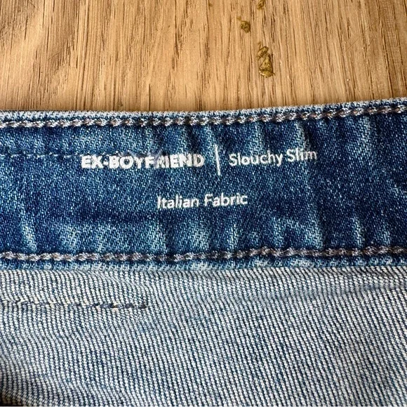 AG-ED Ex-Boyfriend Slouchy Jeans Size 27 Italian Denim Raw Hem - Picture 13 of 16